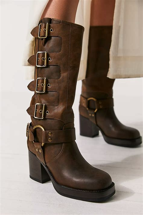 miu miu leather buckle boots|miu miu boots dupe.